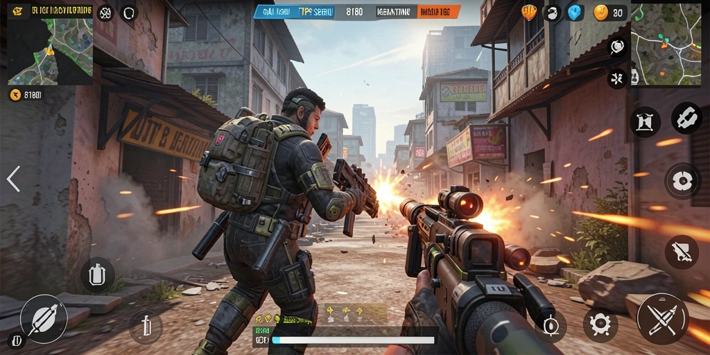 Tangkapan layar gameplay yang menampilkan aksi seru di 8180.