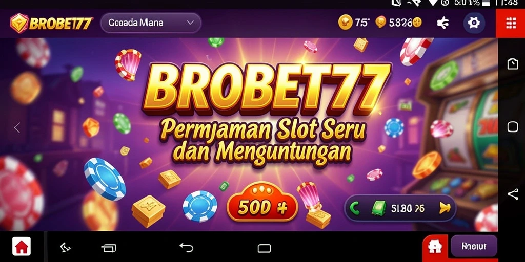 Tampilan menarik dari gameplay BROBET77 yang penuh warna.