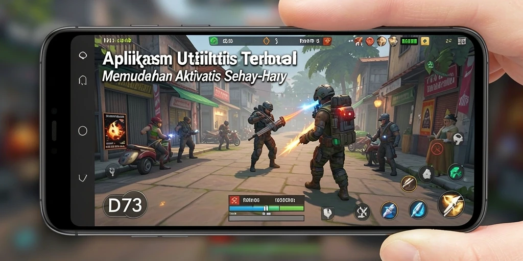 Tampilan antarmuka D73 yang sederhana dan fungsional.