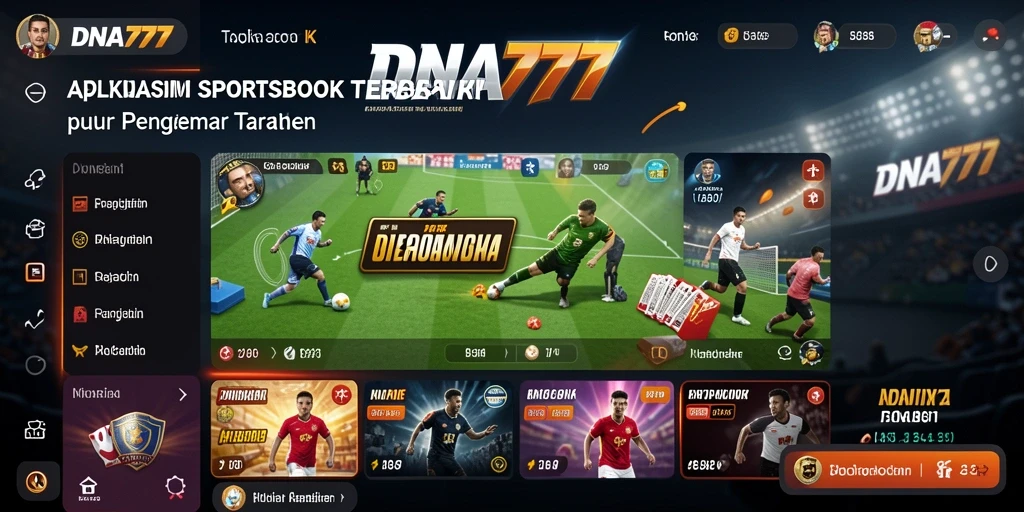Tampilan gameplay Sportsbook yang menarik di DNA777.
