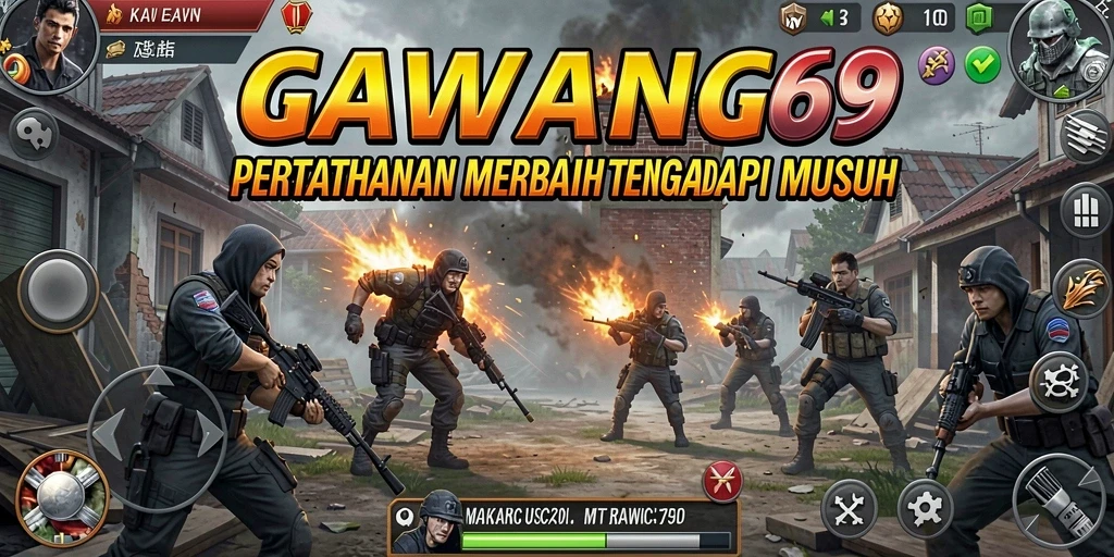Tampilan gameplay menarik dari GAWANG69 dengan pertahanan menara yang strategis.