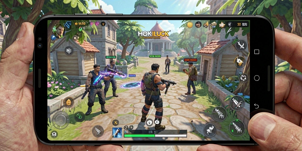 Screenshot gameplay HOKILUCK menampilkan suasana simulasi yang mendalam.
