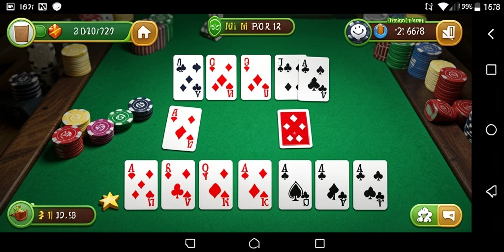 Gambar tangkapan layar gameplay Gaple yang menarik di ID678.