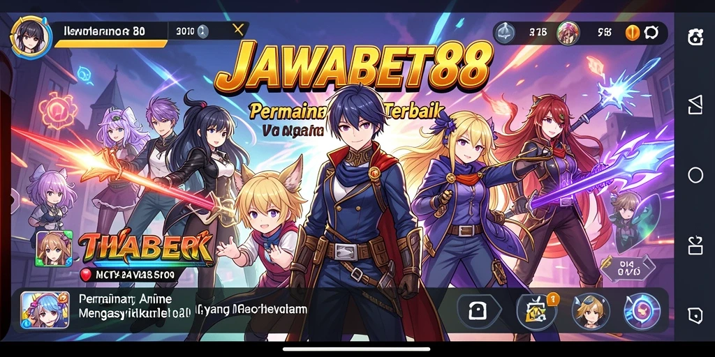 Tangkapan layar JAWABET88 menampilkan aksi karakter Anime yang menawan.