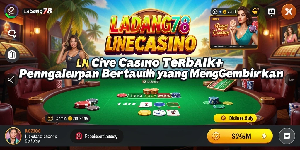 Tampilan gameplay Live Casino yang menarik di LADANG78.