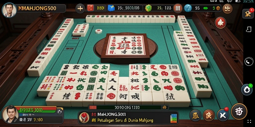 Tampilan gameplay seru MAHJONG500 dengan berbagai tantangan Mahjong.