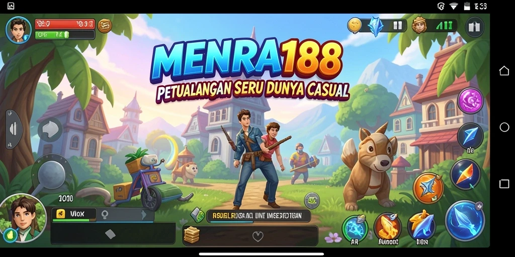Tampilan gameplay MENARA188 yang seru dan penuh warna.