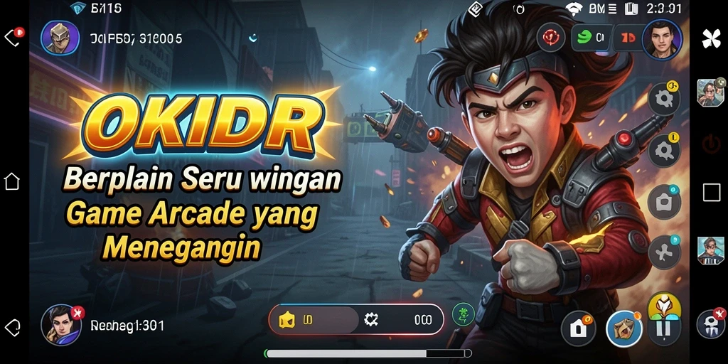 Tampilan gameplay OKIDR yang seru dan penuh tantangan.