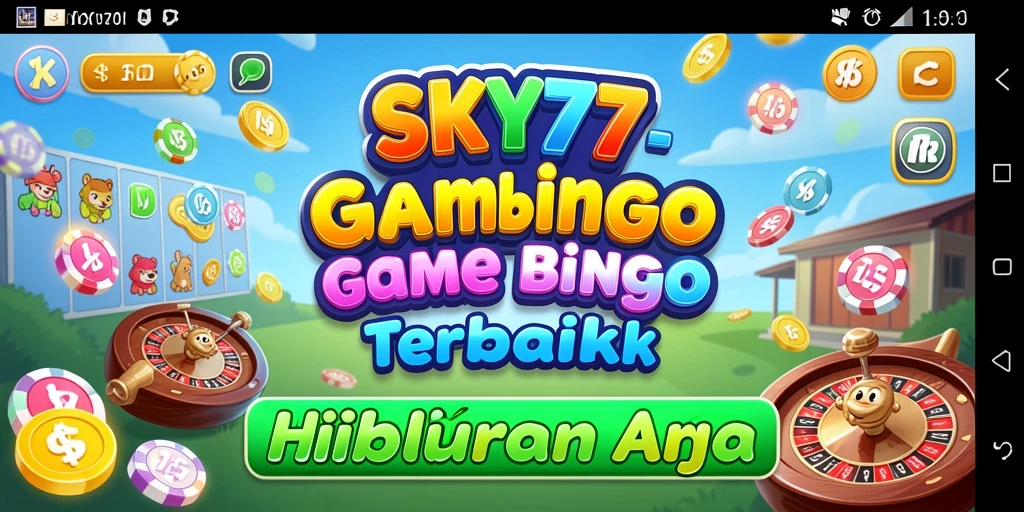 Tampilan gameplay menarik dari SKY77 dengan fitur Bingo yang seru.