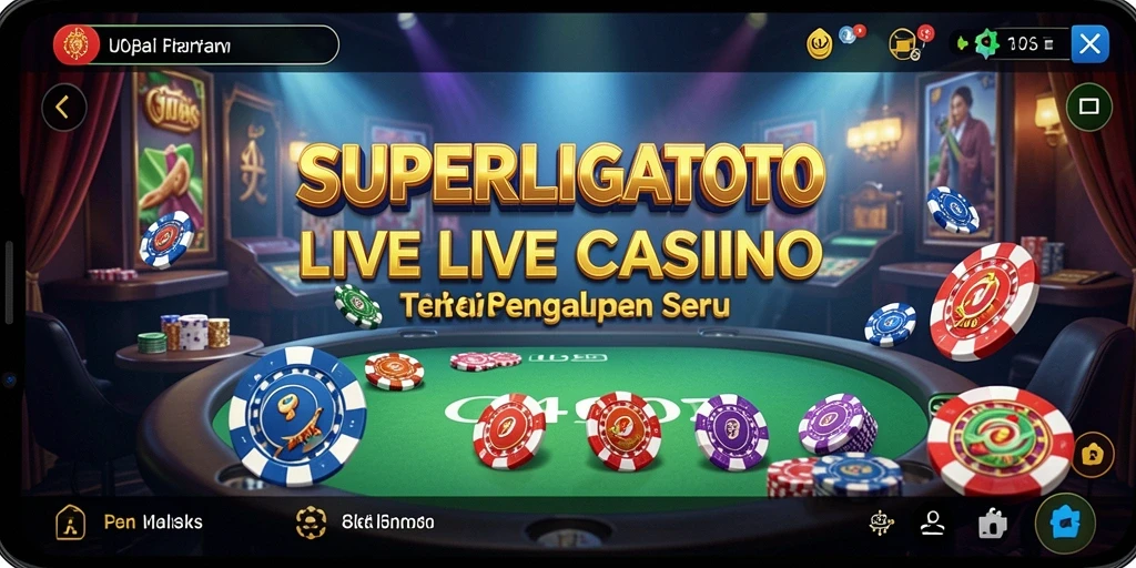 Tampilan gameplay menarik dari SUPERLIGATOTO dalam aksi Live Casino.