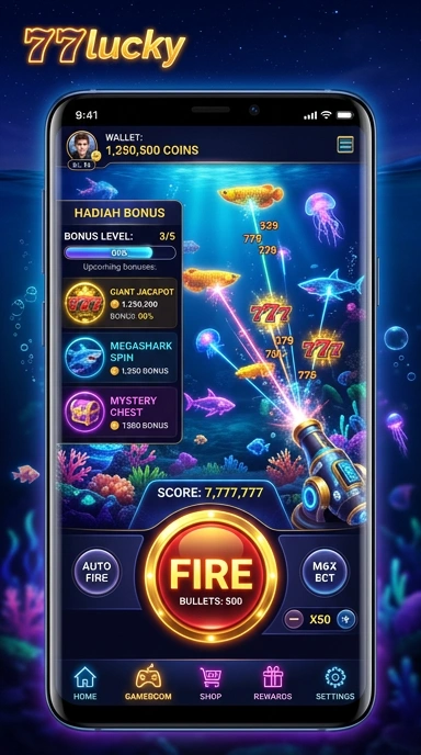 Tampilan aplikasi 777lucky yang ramah pengguna dan intuitif.